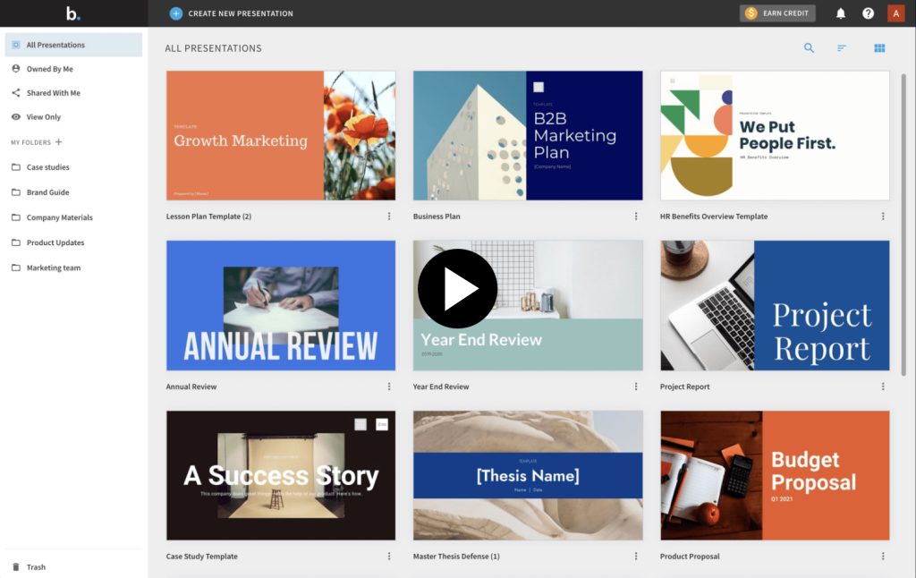 Beautiful.ai desktop app creating professional AI-powered presentations