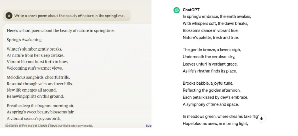 ChatGPT and Claude AI apps assisting with writing and research tasks
