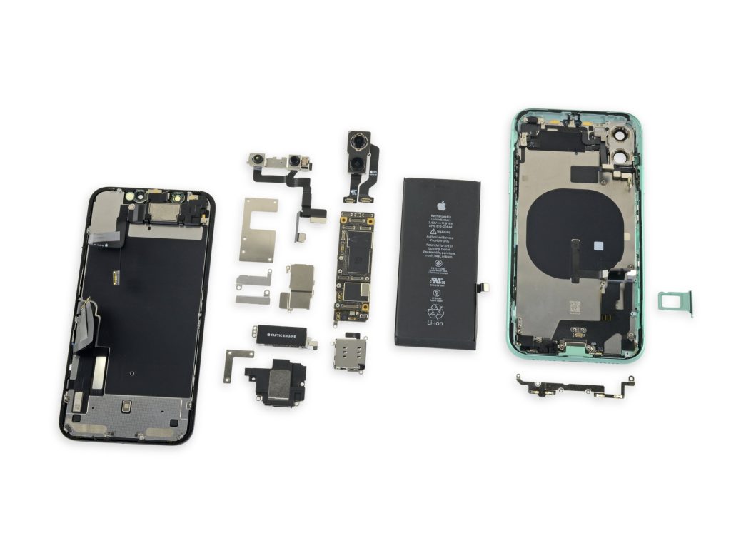 Eco-friendly modular smartphone being repaired.