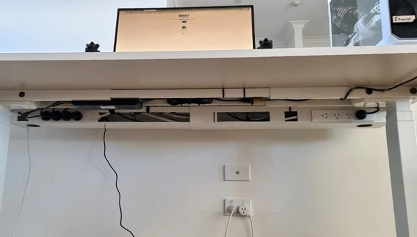 cable management ideas for minimalist workspace setup
