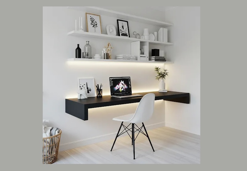 workspace organization ideas for minimalist desk setup