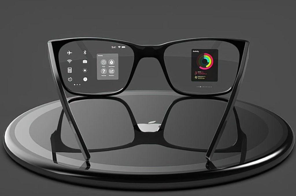 Apple AR glasses 2025 concept showing augmented reality display