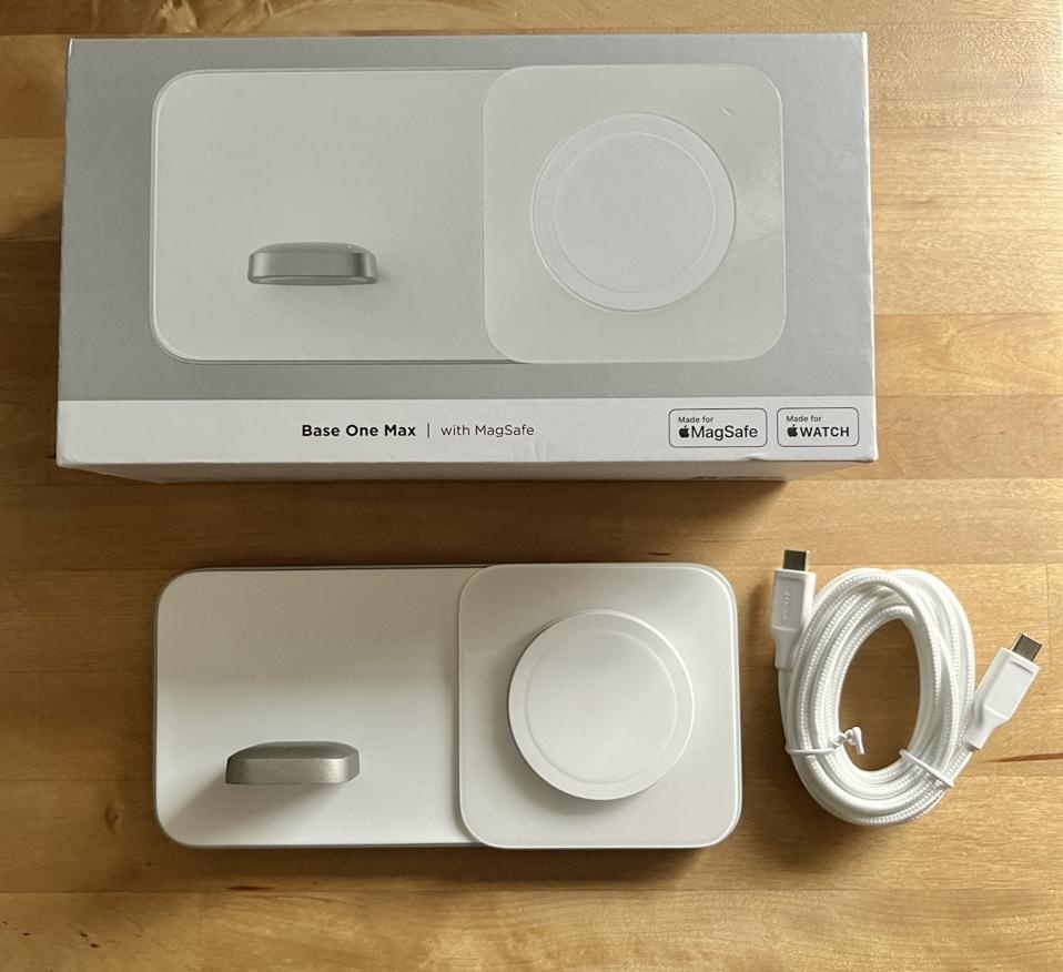 Nomad Base One Max premium MagSafe wireless charging pad for desk
