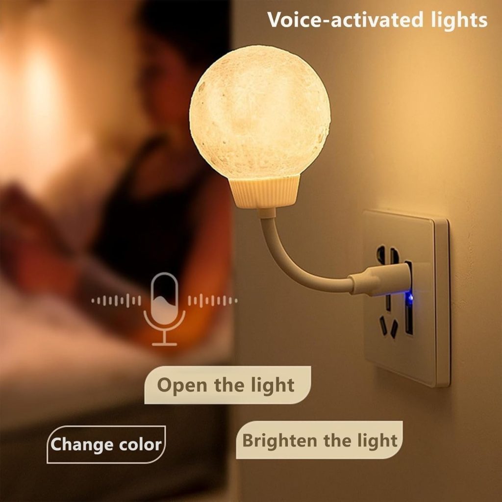 Voice activated lamp with smart lighting responding to commands in 2025