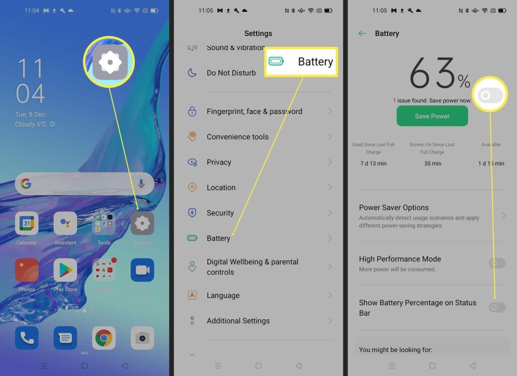 Battery calibration and charging process on Android phone to fix battery drain issues in 2025