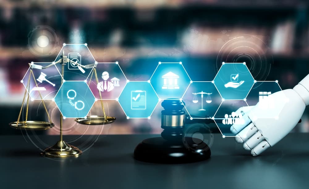 Conceptual image showing AI systems aligning with regulatory and security requirements