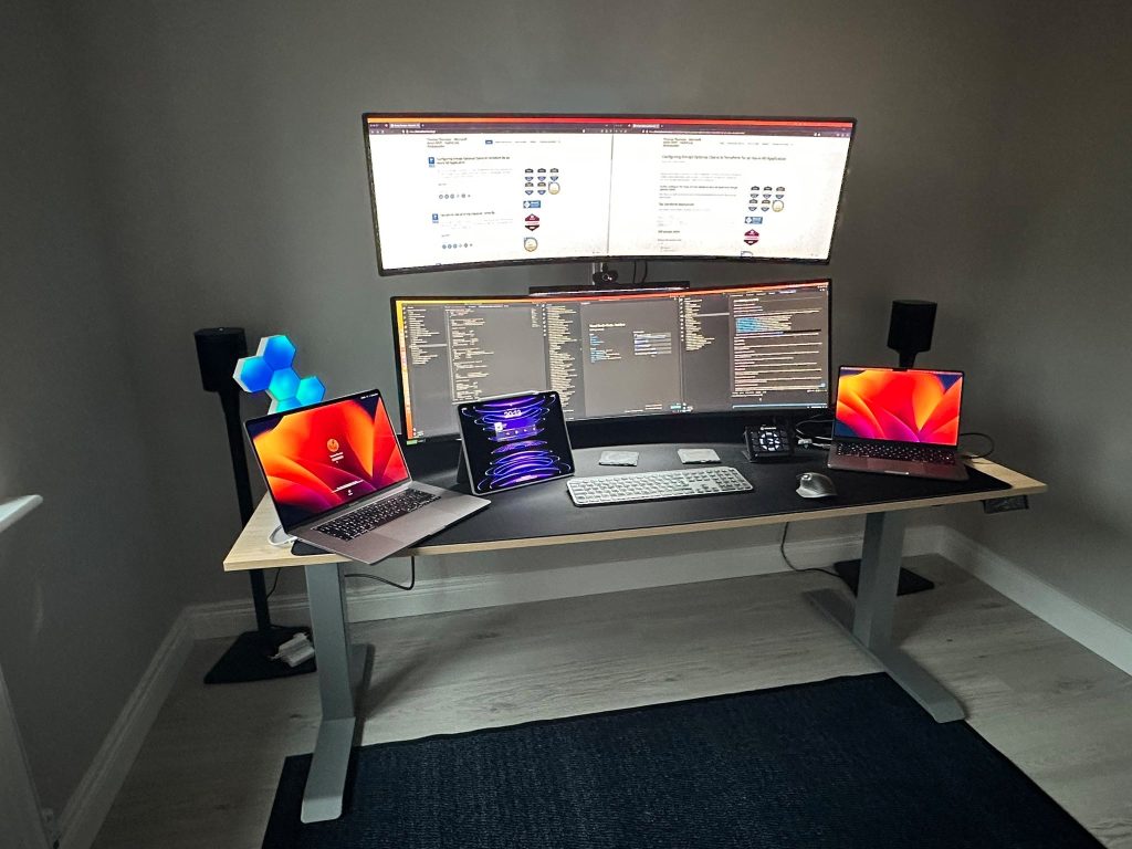 modern work-from-home setup designed for focus and productivity