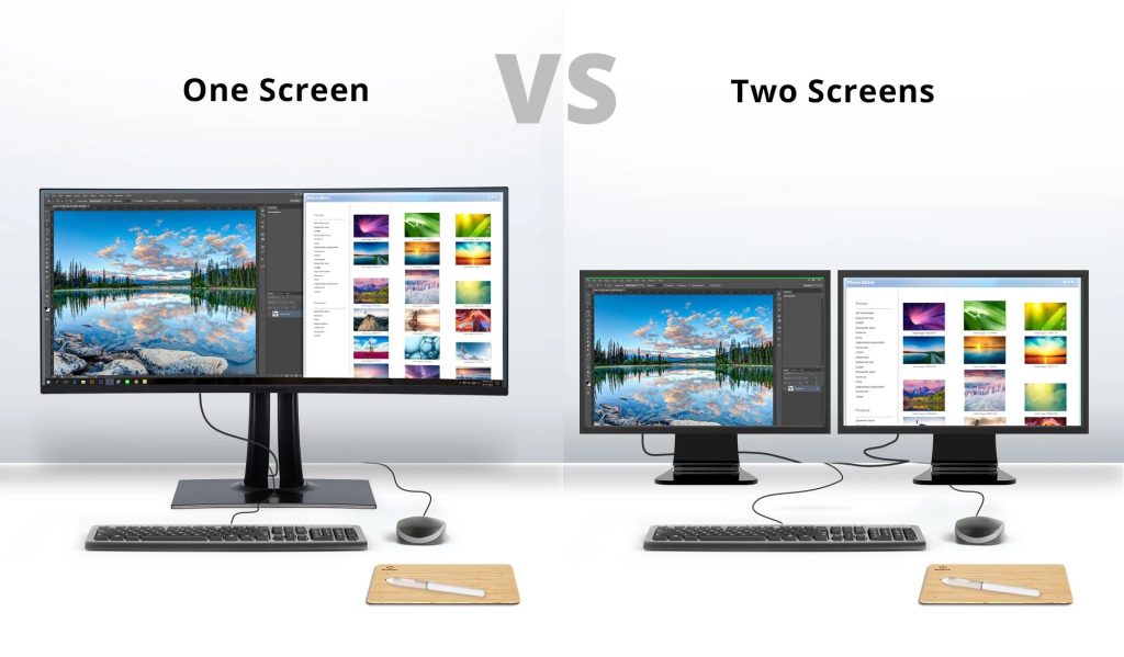 Dual monitor vs ultrawide the core difference